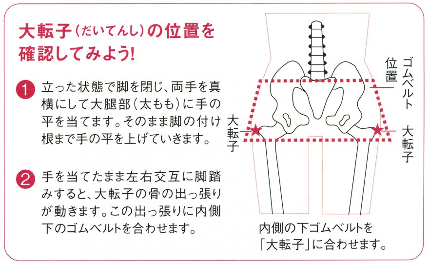 大転子の位置を確認してみよう